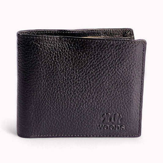 Woods Bi-Fold Wallet – Black Leather