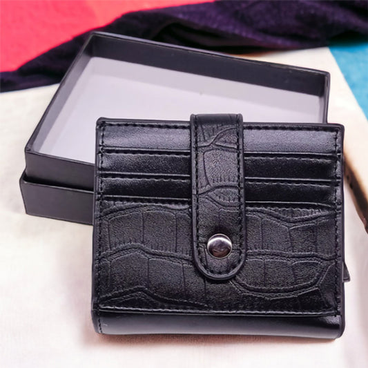 Black Wallet With Card Holder For Men