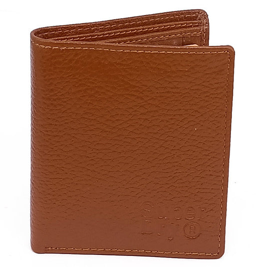 Bronze Bi-Fold Leather Wallet For Men