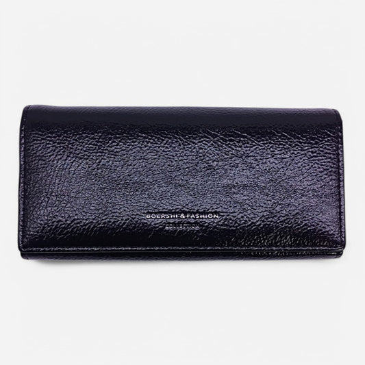 Elegant Black Bi-Fold Wallet for Women