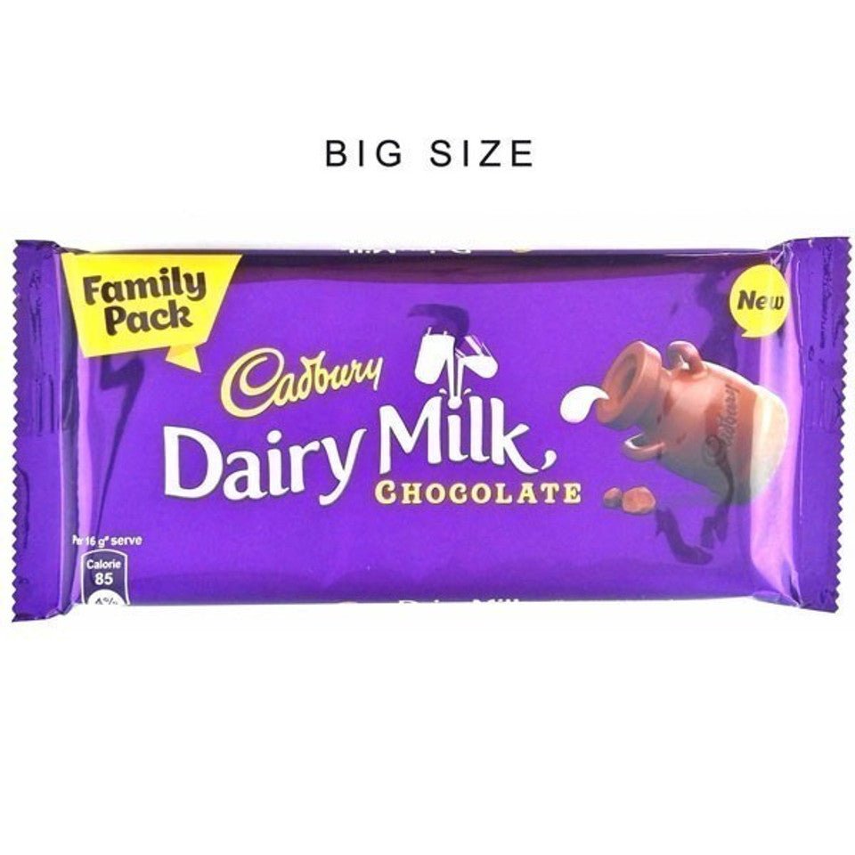 Cadbury Dairy Milk Chocolate 123g (Family Pack) - GiftstoNepal.com | GTN