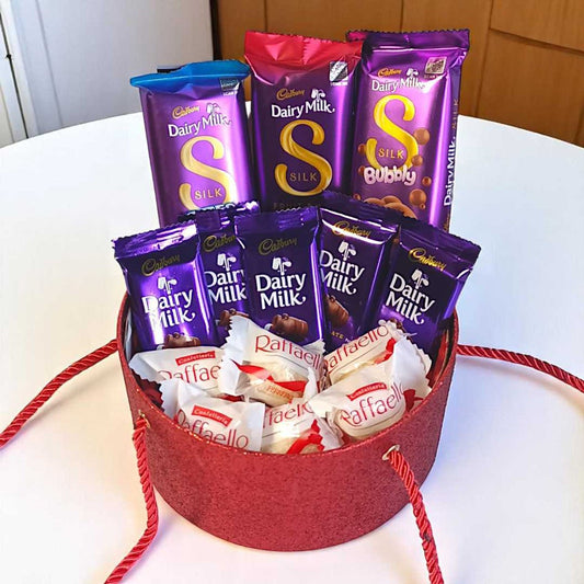 Chocolate Treat Box with DairyMilk & Raffaello - GiftstoNepal.com | GTN