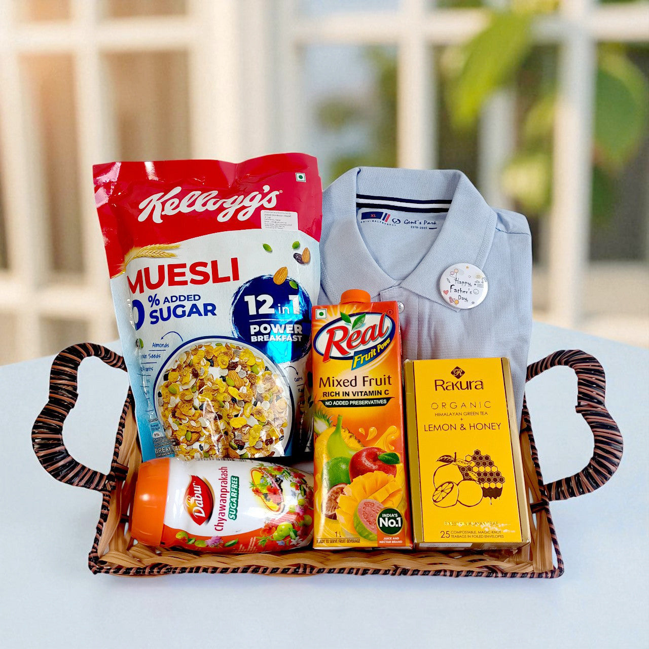 Father's Day Gift with T-Shirt, Snacks & Juice