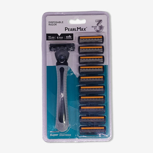 Pearl Max Razor with 11 Cartridges & 1 Handle Razor