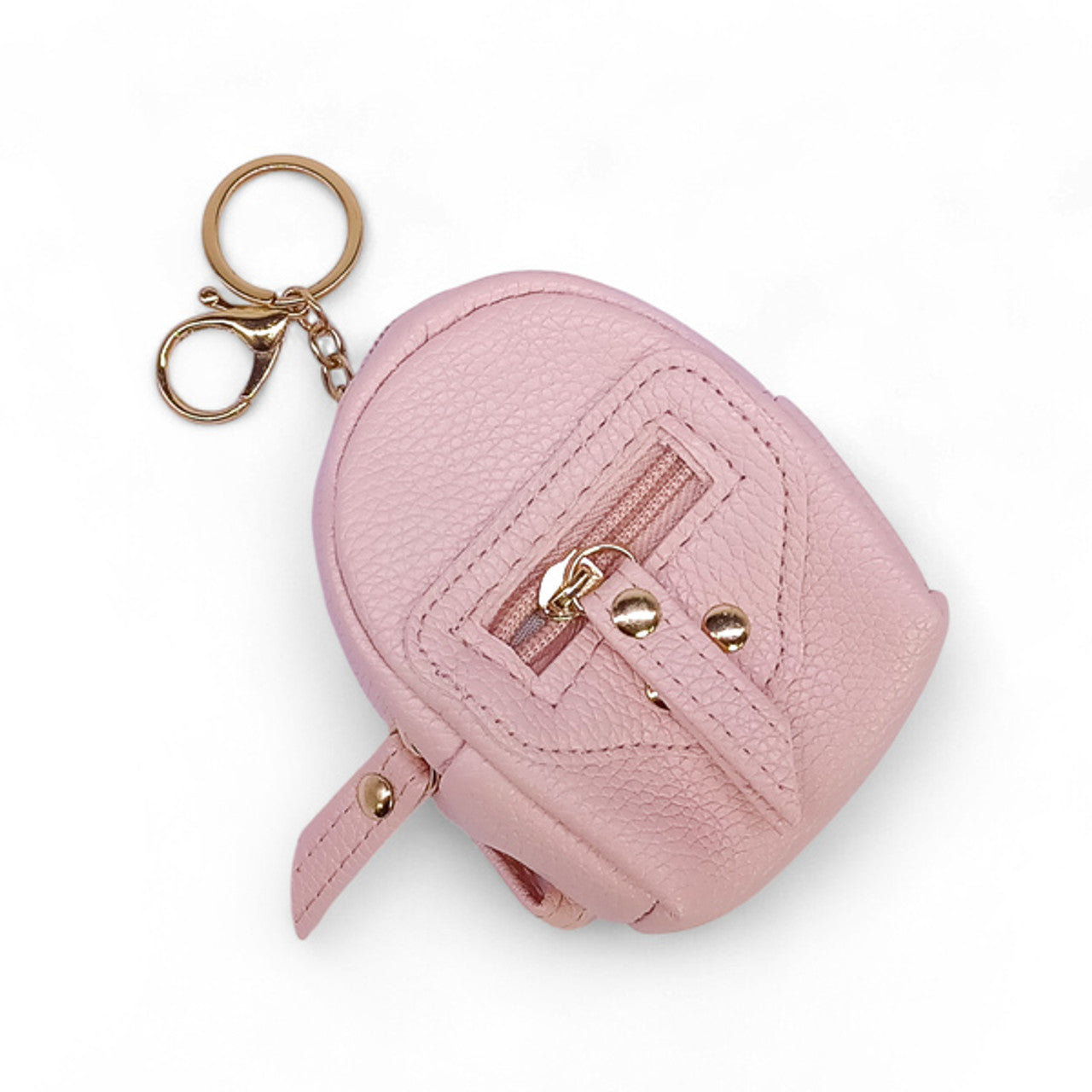 PU Leather Keyring Bag - Pink