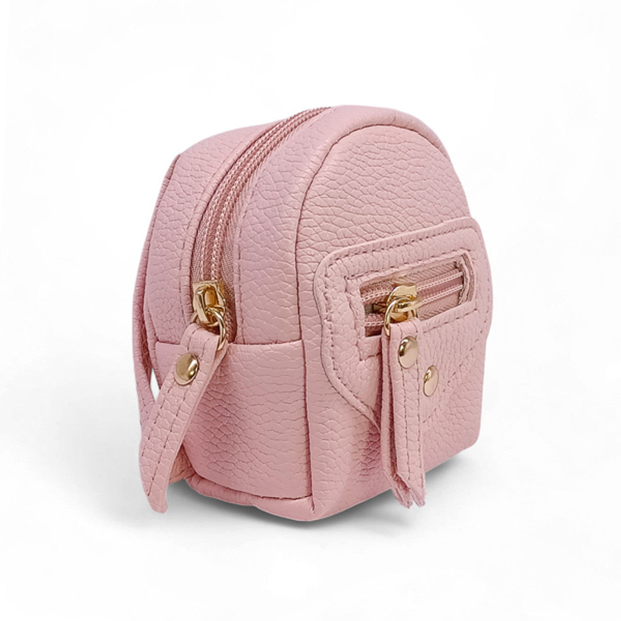 PU Leather Keyring Bag - Pink