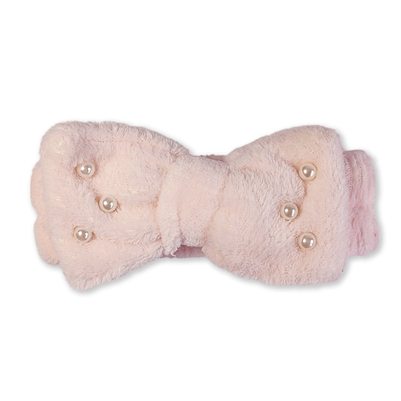 Cotton Hair Band with Bow & Pearl- Color May vary