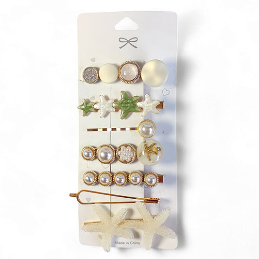 6 Hair Clips Set