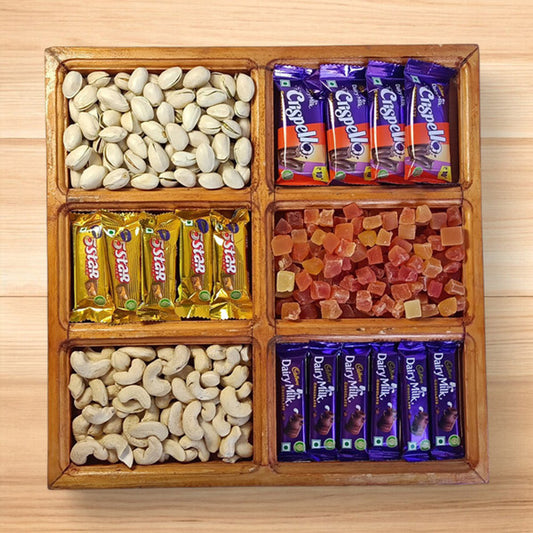 Dry Nuts & Chocolates Combo in Tray
