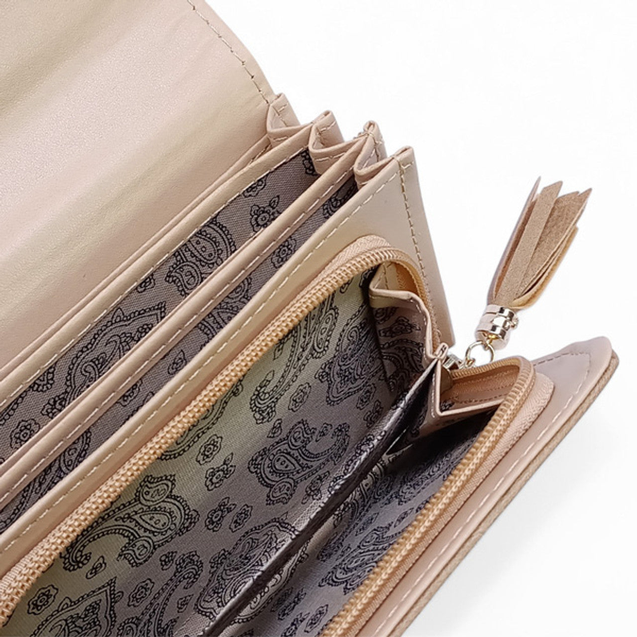 Classic Brown PU Leather Purse for Women