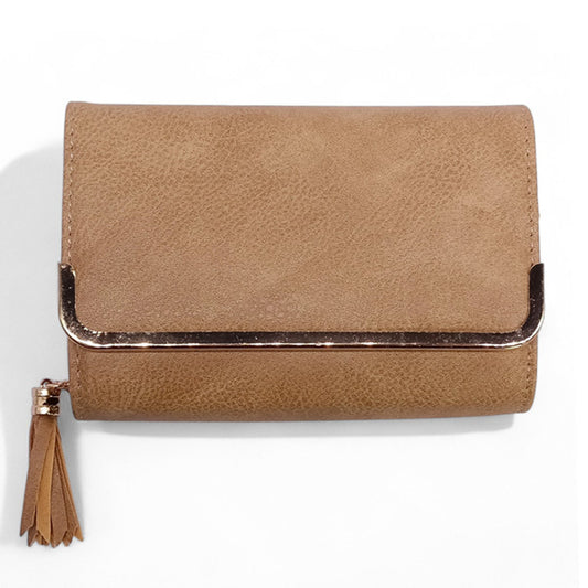 Classic Brown PU Leather Purse for Women