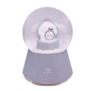 Romantic Ring Snow Globe Music Box