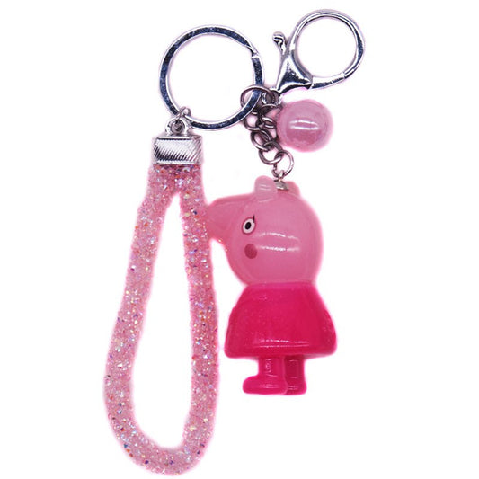 Cute Pink Pig Design Key-ring
