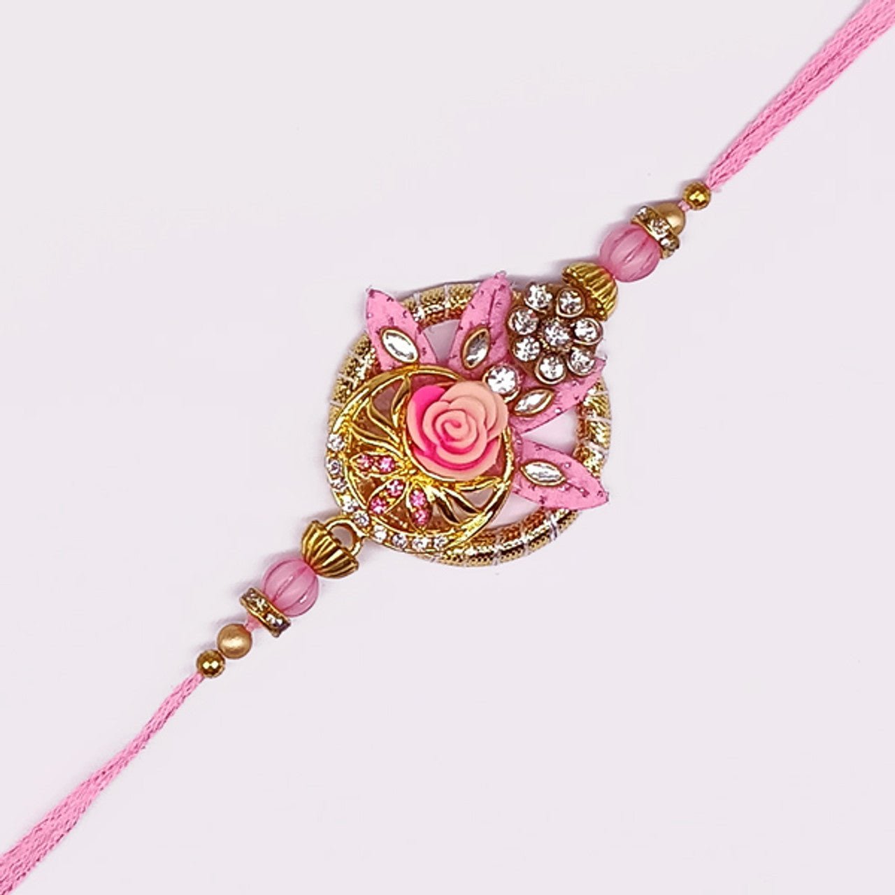 Pink Fancy Floral Design Rakhi - GiftstoNepal.com | GTN