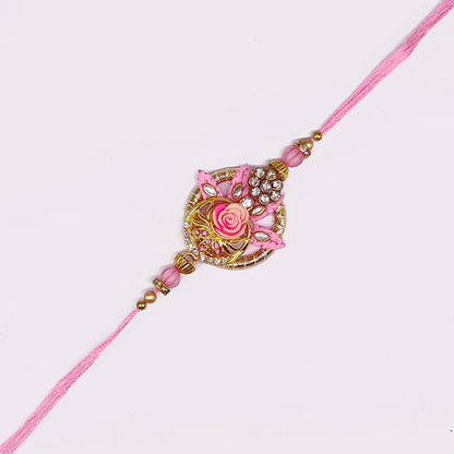 Pink Fancy Floral Design Rakhi - GiftstoNepal.com | GTN