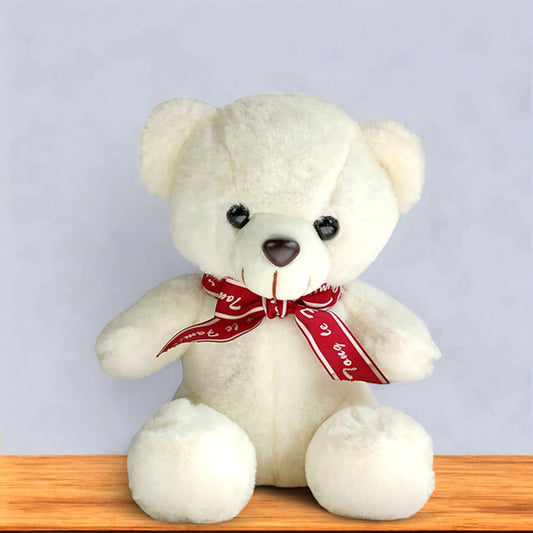 Small White Teddy Bear – 7.5"