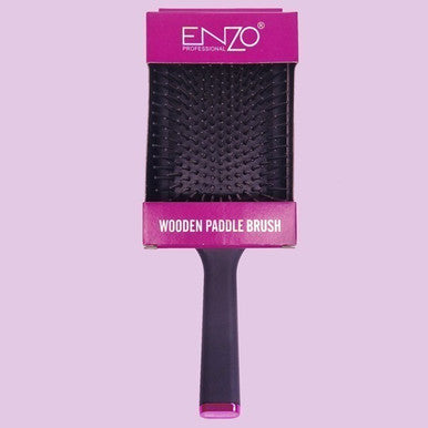 Pink Wooden Hair Brush by Enzo