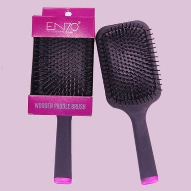 Pink Wooden Hair Brush by Enzo